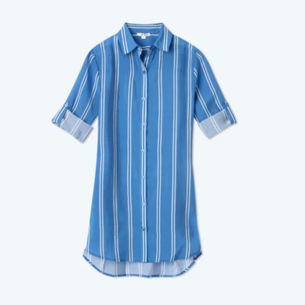 Summersalt Blue Striped Mini Dress